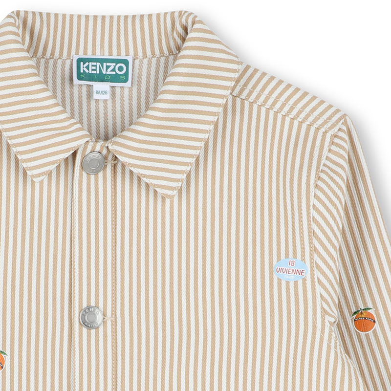 Gestreept jasje van katoen KENZO KIDS 
                        UNISEX