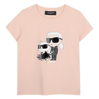 T-shirt met korte mouwen KARL LAGERFELD KIDS 
                    GIRL