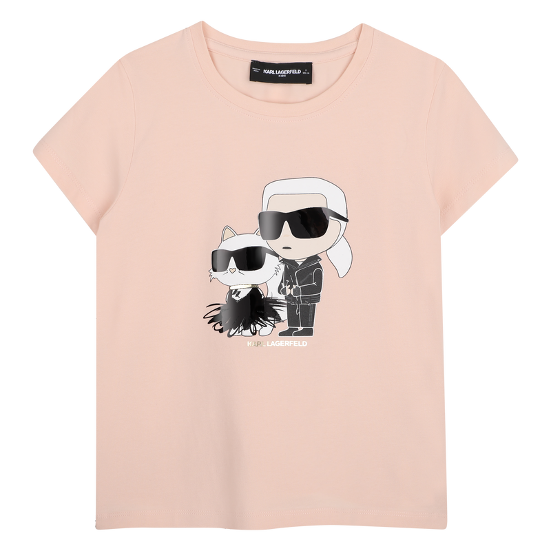 T-shirt met korte mouwen KARL LAGERFELD KIDS 
                        GIRL