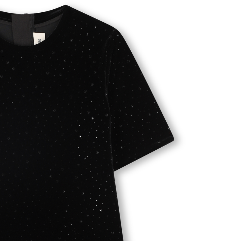 Fluwelen T-shirt jurk ZADIG & VOLTAIRE 
                        GIRL