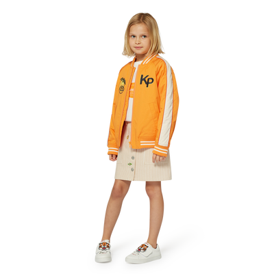 Katoenen rok met badges KENZO KIDS GIRL