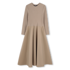 Bi-materiaal lange jurk DKNY 
                    GIRL