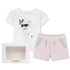 T-SHIRT+SHORT KARL LAGERFELD KIDS 
                    GIRL