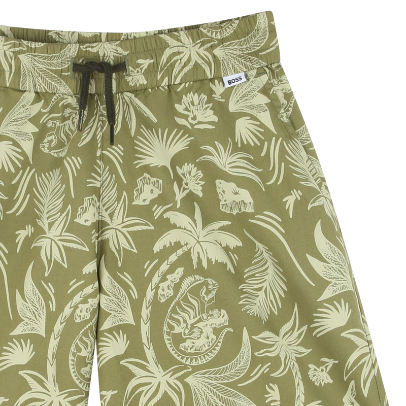 Katoenen bermuda met print BOSS 
                        JONGEN