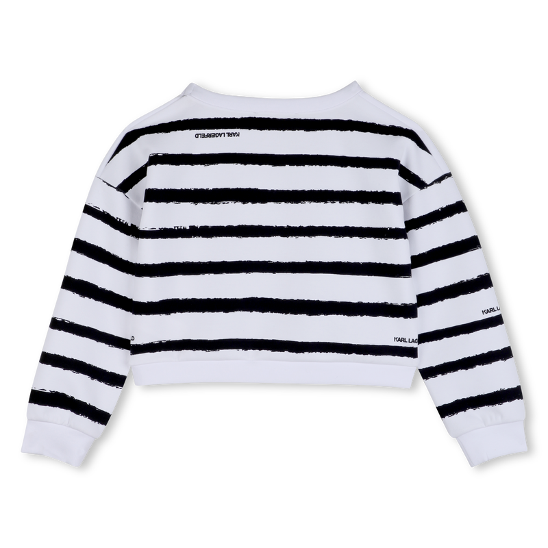GESTREEPT SWEATSHIRT KARL LAGERFELD KIDS 
                        GIRL