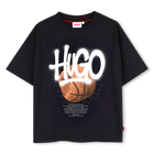 T-shirt met korte mouwen HUGO 
                    BOY
