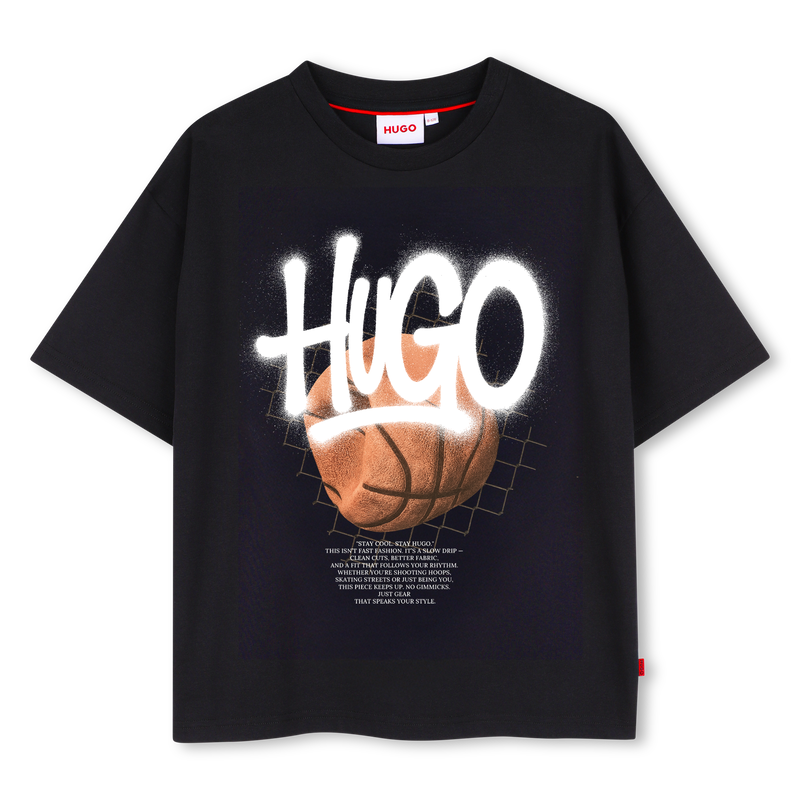 T-shirt met korte mouwen HUGO 
                        BOY