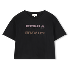 T-shirt met korte mouwen, ZWART, hi-res