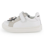 Lage sneakers van koeienhuid KARL LAGERFELD KIDS 
                    UNISEX