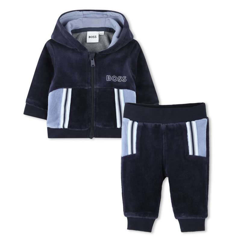 Tweedelig setje van velours BOSS 
                        BOY