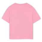 T-shirt met drukknoop op de schouder KENZO KIDS 
                    GIRL