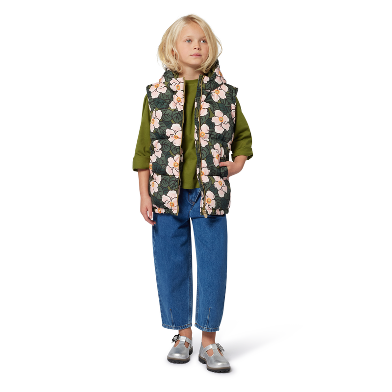 Asymmetrische denim broek KENZO KIDS 
                        GIRL