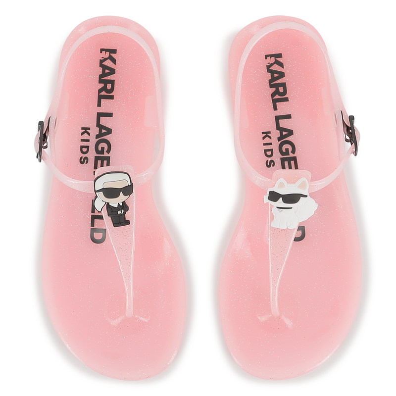 SANDALEN MET VERSTELBARE BANDJES KARL LAGERFELD KIDS 
                        GIRL