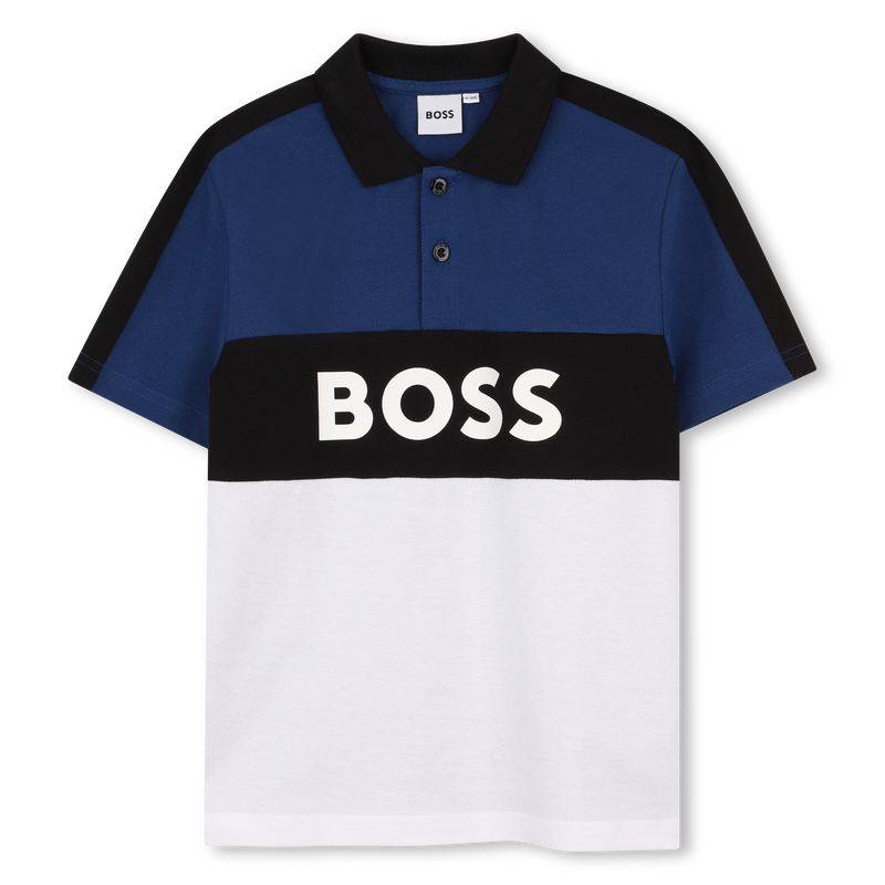 POLO MET KORTE MOUWEN BOSS 
                        JONGEN