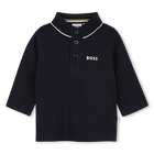 Polo met lange mouwen, MARINE, hi-res