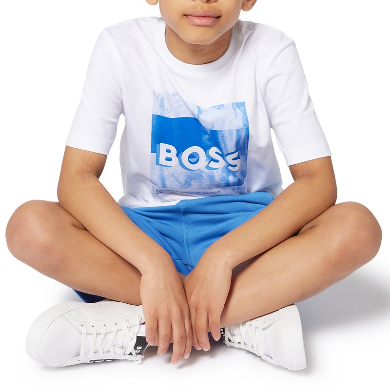 Lederen sneakers met veters