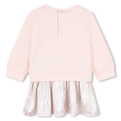 Jurk in twee materialen MICHAEL KORS GIRL