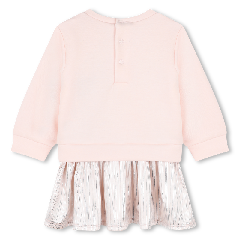 Jurk in twee materialen MICHAEL KORS 
                        GIRL