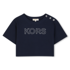 T-shirt met korte mouwen, MARINE, hi-res
