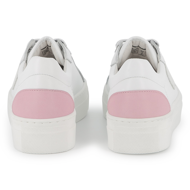 Leren sneakers met veters