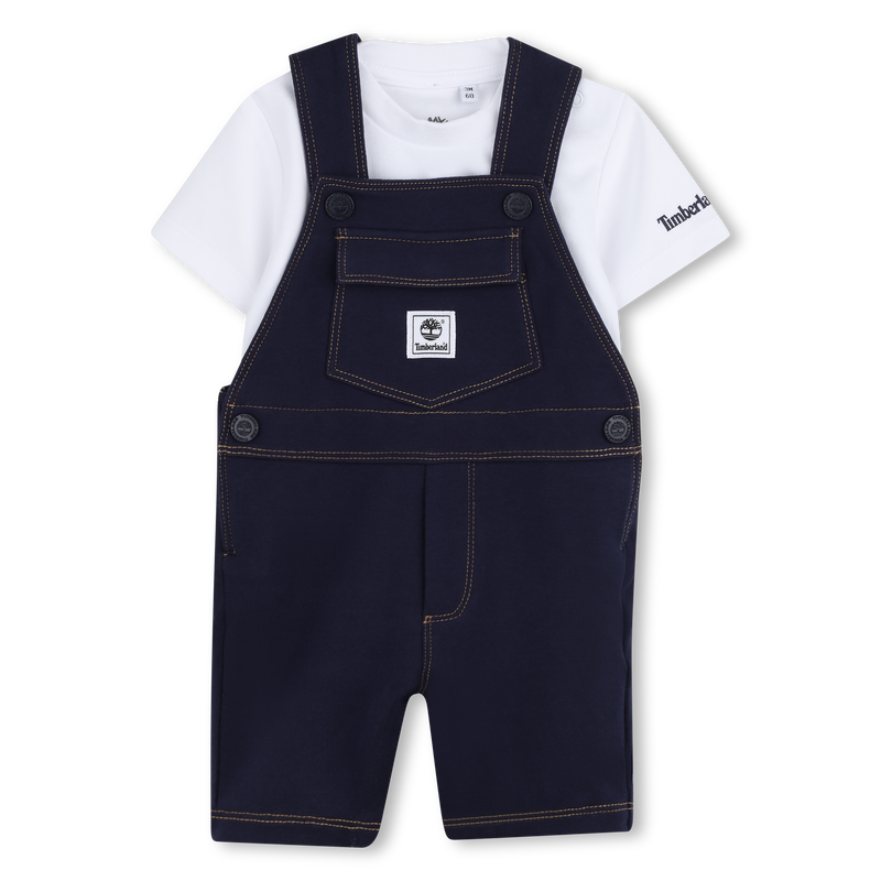 OVERALLS EN T-SHIRT SET TIMBERLAND 
                        BOY