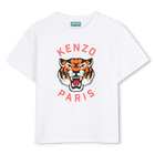 T-shirt met korte mouwen, WIT, hi-res