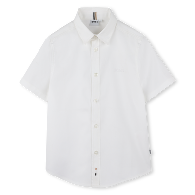 Effen katoenen overhemd BOSS BOY