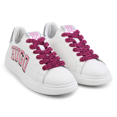 Sneakers met veters en print HUGO GIRL