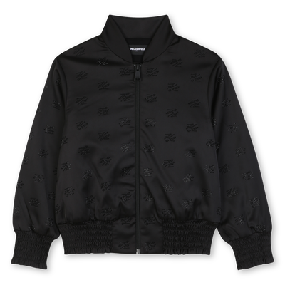 Satin cardigan KARL LAGERFELD KIDS GIRL