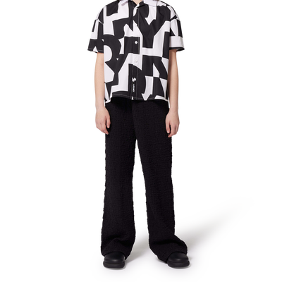Wijde broek van wafelstof DKNY GIRL