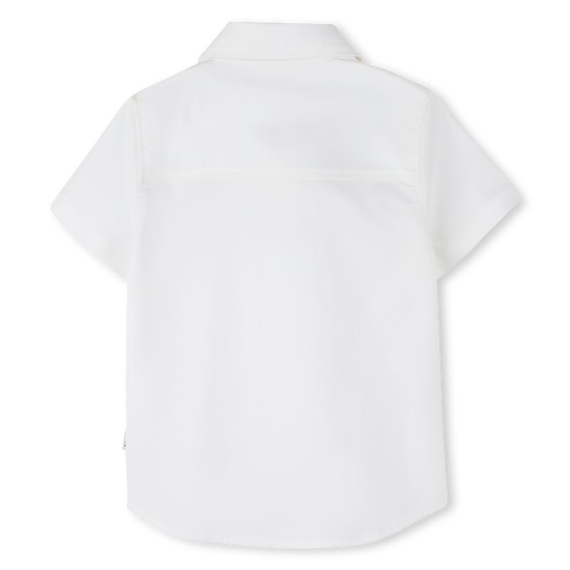 Katoenen overhemd korte mouwen BOSS 
                        BOY