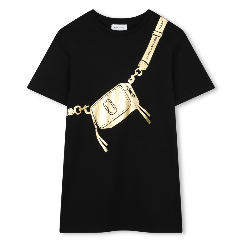 Katoenen jurk met korte mouwen MARC JACOBS 
                        GIRL