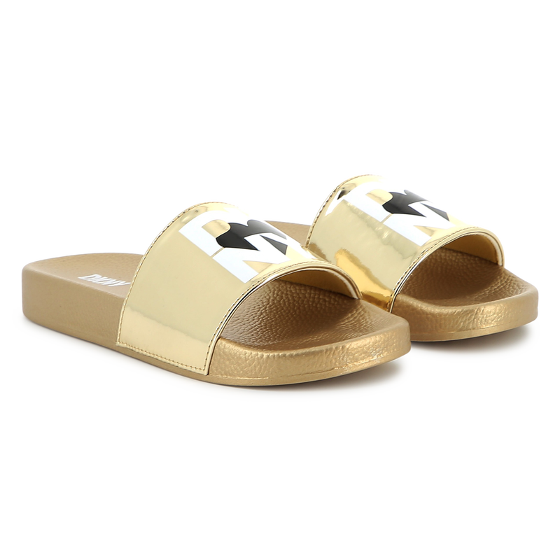 Lichtgewicht metallic slippers DKNY 
                        MEISJE
