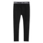 Legging met ingeweven motief KARL LAGERFELD KIDS 
                    GIRL