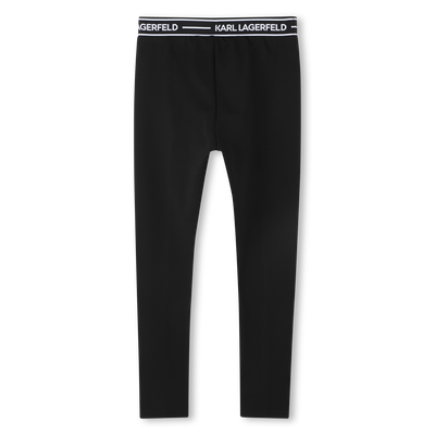 Legging met ingeweven motief KARL LAGERFELD KIDS GIRL