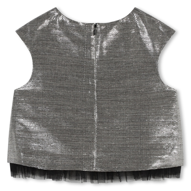 Mouwloze top met rits KARL LAGERFELD KIDS 
                        GIRL