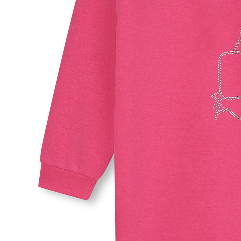 Rechte jurk met stras-steentjes KARL LAGERFELD KIDS 
                        GIRL