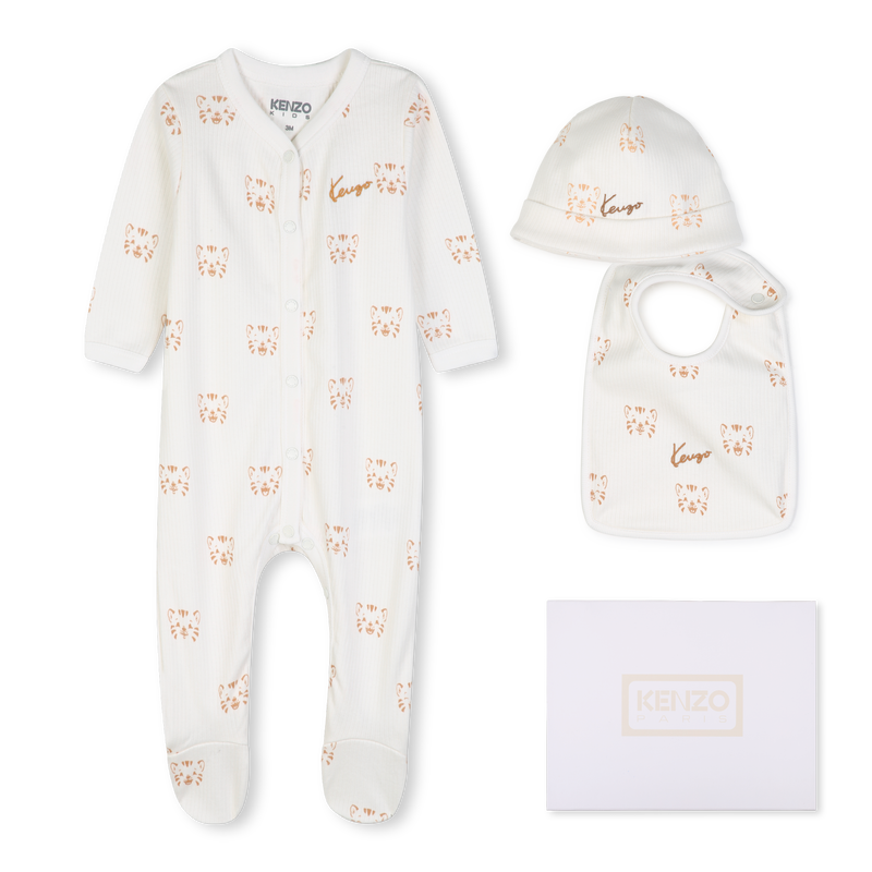 Pyjama set, muts en slabbetje KENZO KIDS 
                        JONGEN