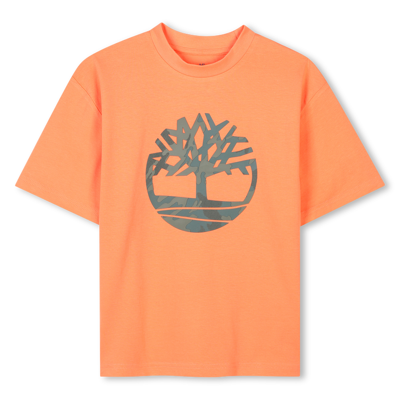 T-shirt met logo in reli&euml;f TIMBERLAND 
                        BOY