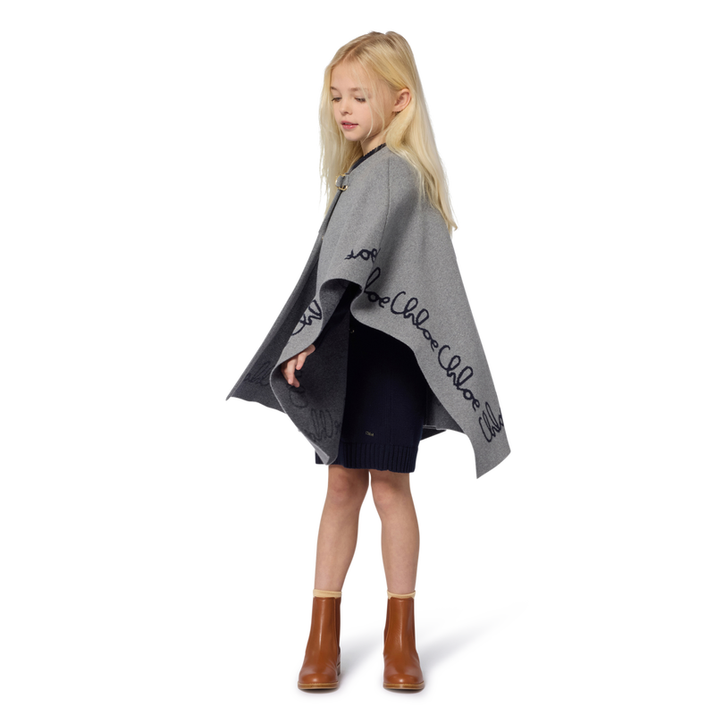 Gebreide cape jurk CHLOE 
                        GIRL