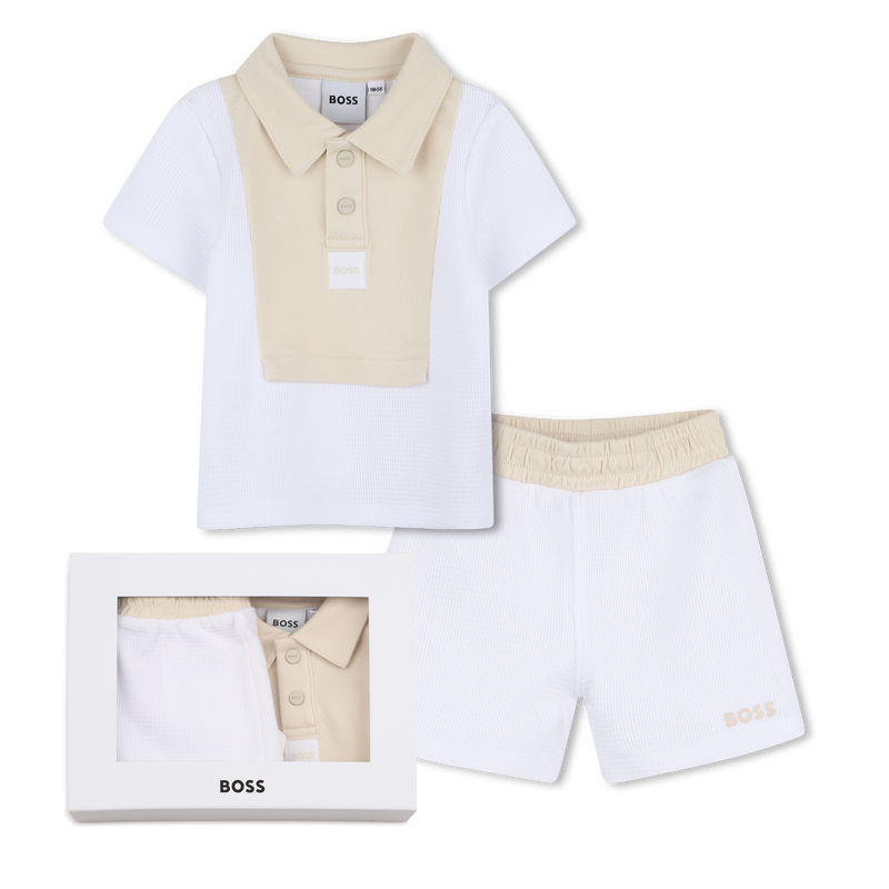 POLO + KORTE BROEK SET BOSS 
                        BOY