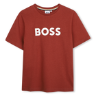 T-shirt met korte mouwen, BORDEAUX, hi-res