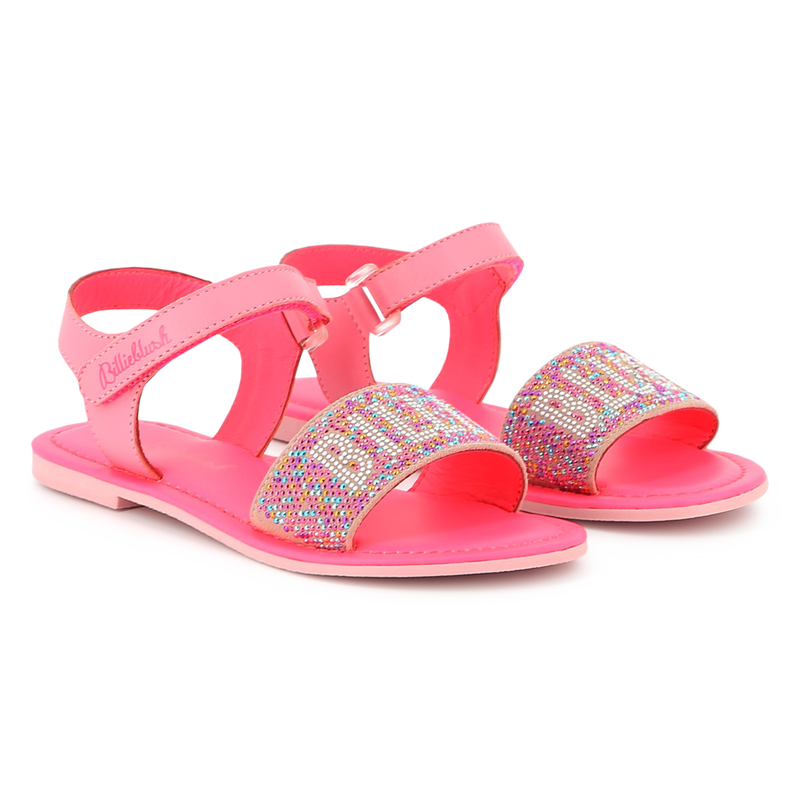 Leren sandalen met klittenband BILLIEBLUSH 
                        GIRL
