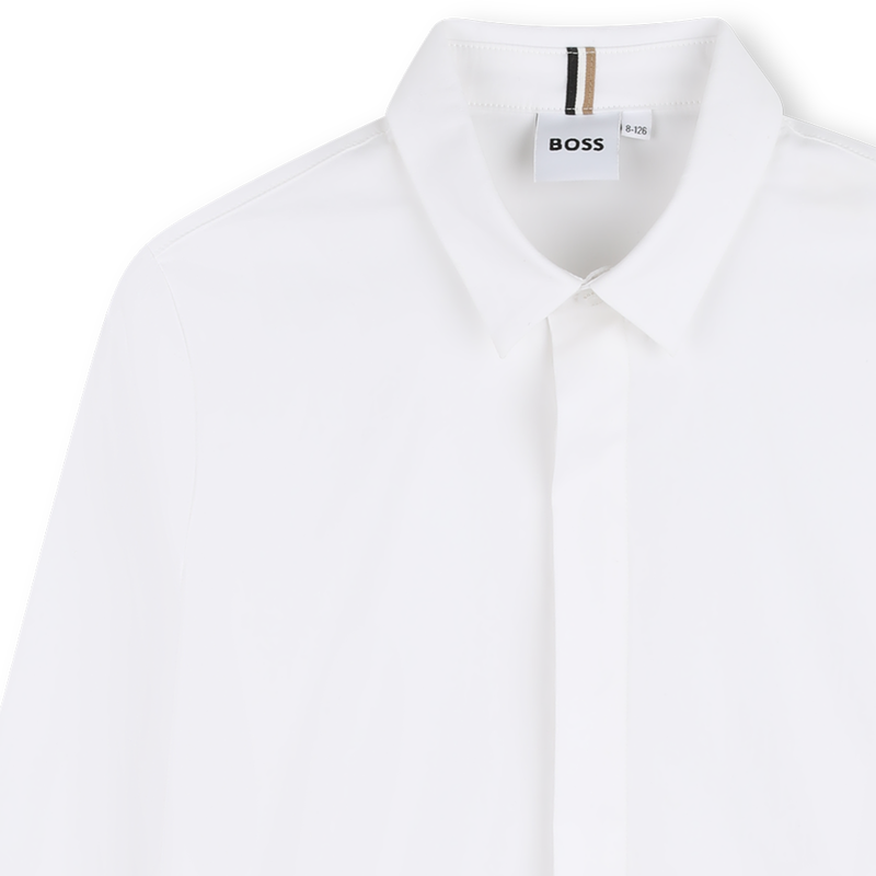 SHIRT MET LANGE MOUWEN BOSS 
                        BOY