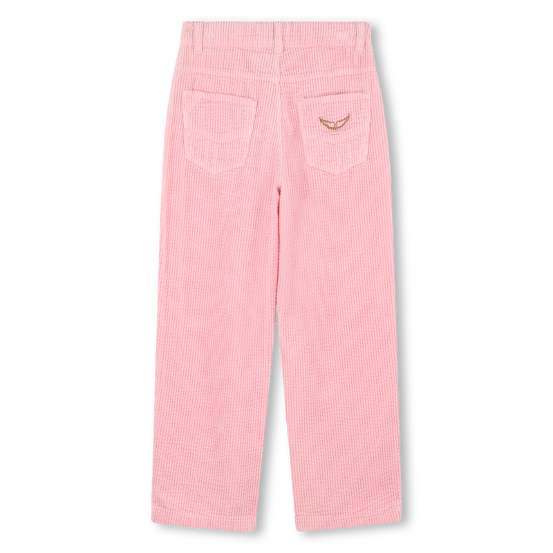 Geborduurde fluwelen broek ZADIG & VOLTAIRE 
                        GIRL