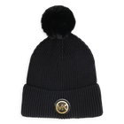 Muts met pompon, ZWART, hi-res