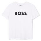 T-shirt met korte mouwen, WIT, hi-res