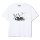 Katoenen T-shirt met korte mouwen KENZO KIDS 
                    JONGEN