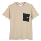 T-shirt met korte mouwen, BEIGE, hi-res
