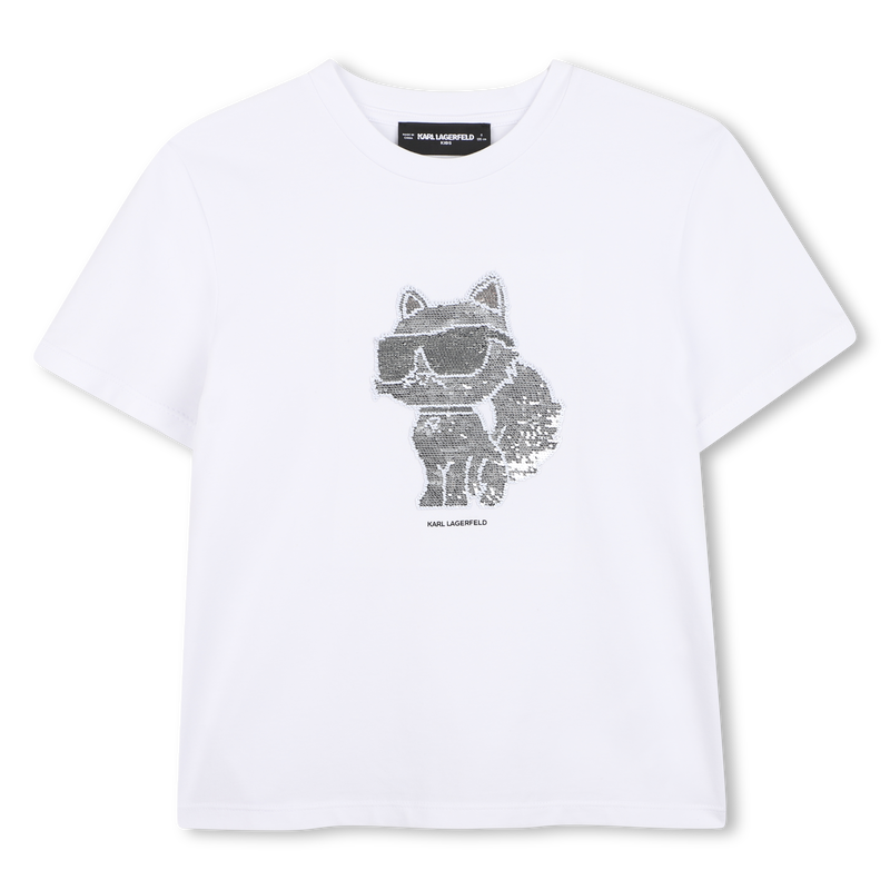 T-SHIRT MET KORTE MOUWEN KARL LAGERFELD KIDS 
                        GIRL